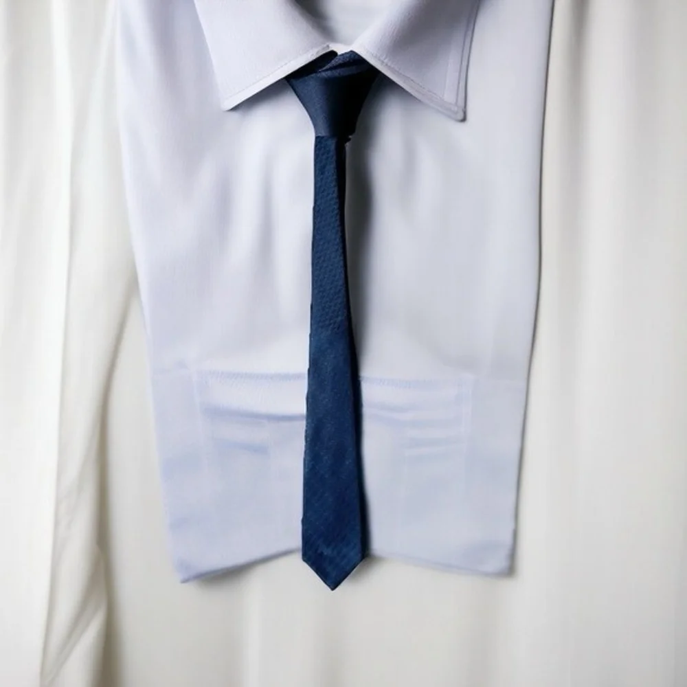 DAVID TAYLOR Dark Blue 100% Polyester Classic Mens Neck Tie 57